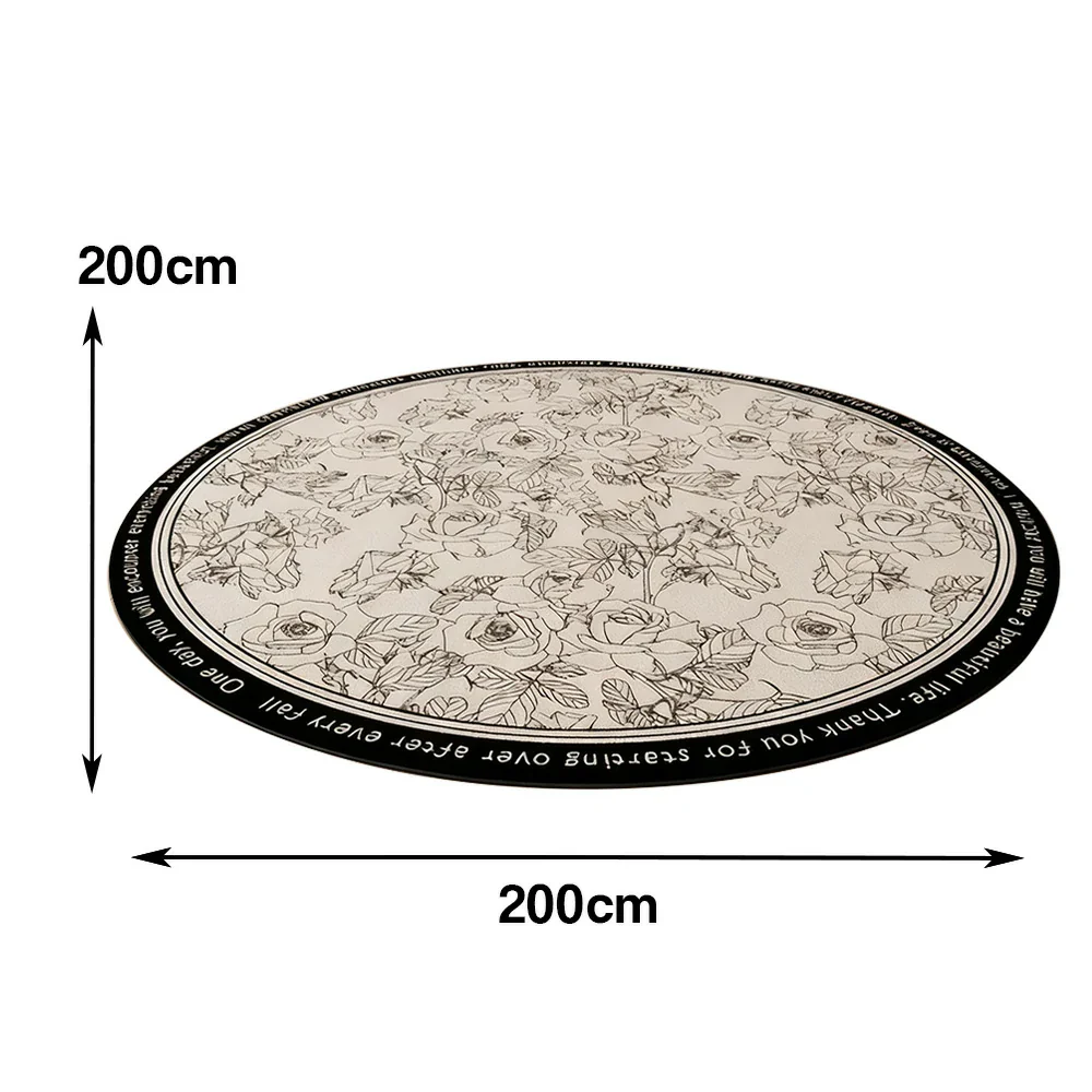 LIVARA 200cm Floor Rugs Theme Vintage Floral Garden Premium Woven Yarn Comfortable Feel Stain Protection Quiet Anti Slip Base - Image 5