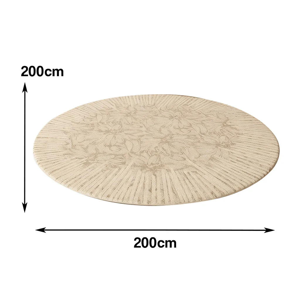 LIVARA 200cm Floor Rugs Theme Light Trace Floral Shadow Premium Woven Yarn Comfortable Feel Stain Protection Quiet Anti Slip Base - Image 5