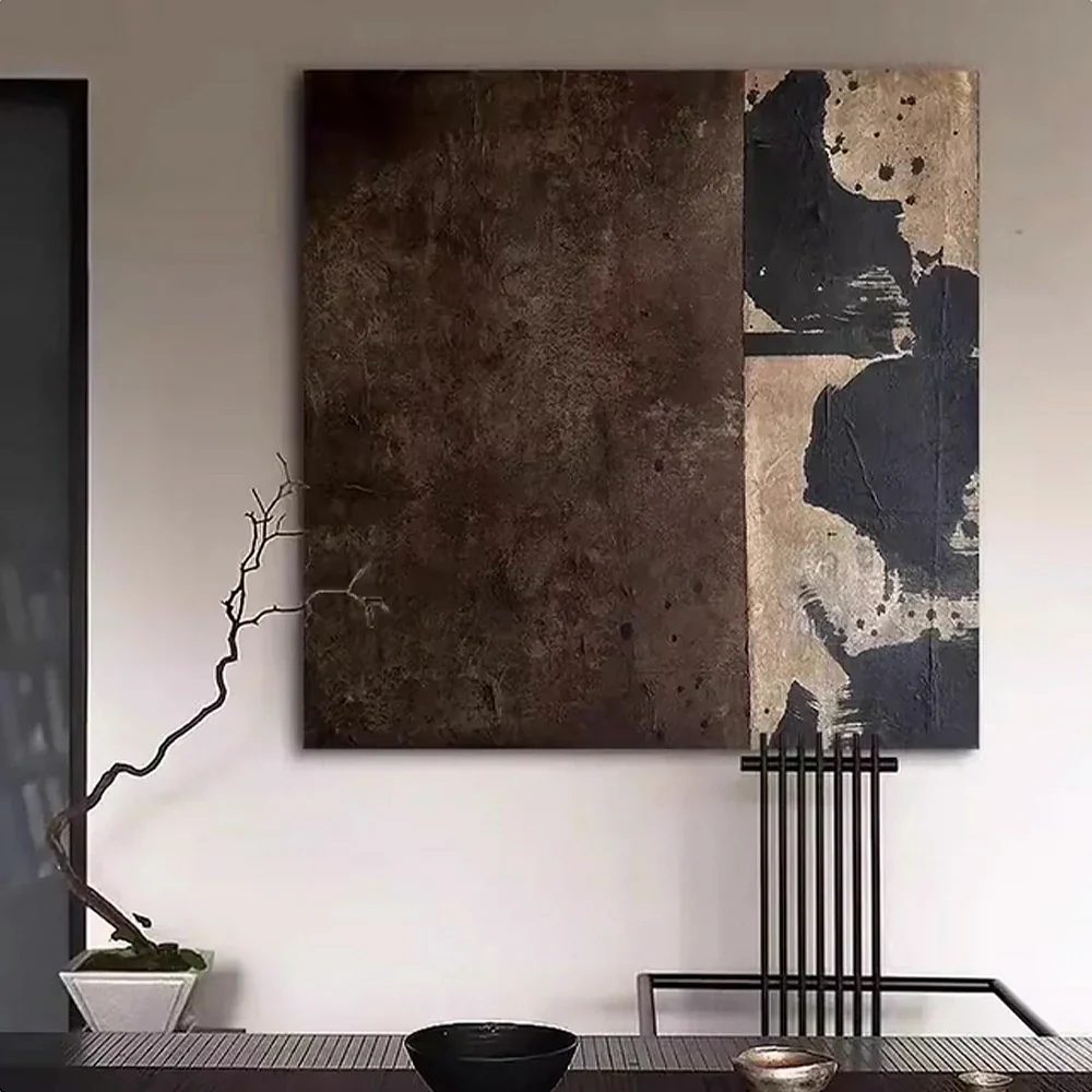 LIVARA Hand-Painted Oil Painting 60/100/140cm - Minimalist Textured Wall Art Designed to Enhance Modern Interiors with Effortless Elegance - Image 2