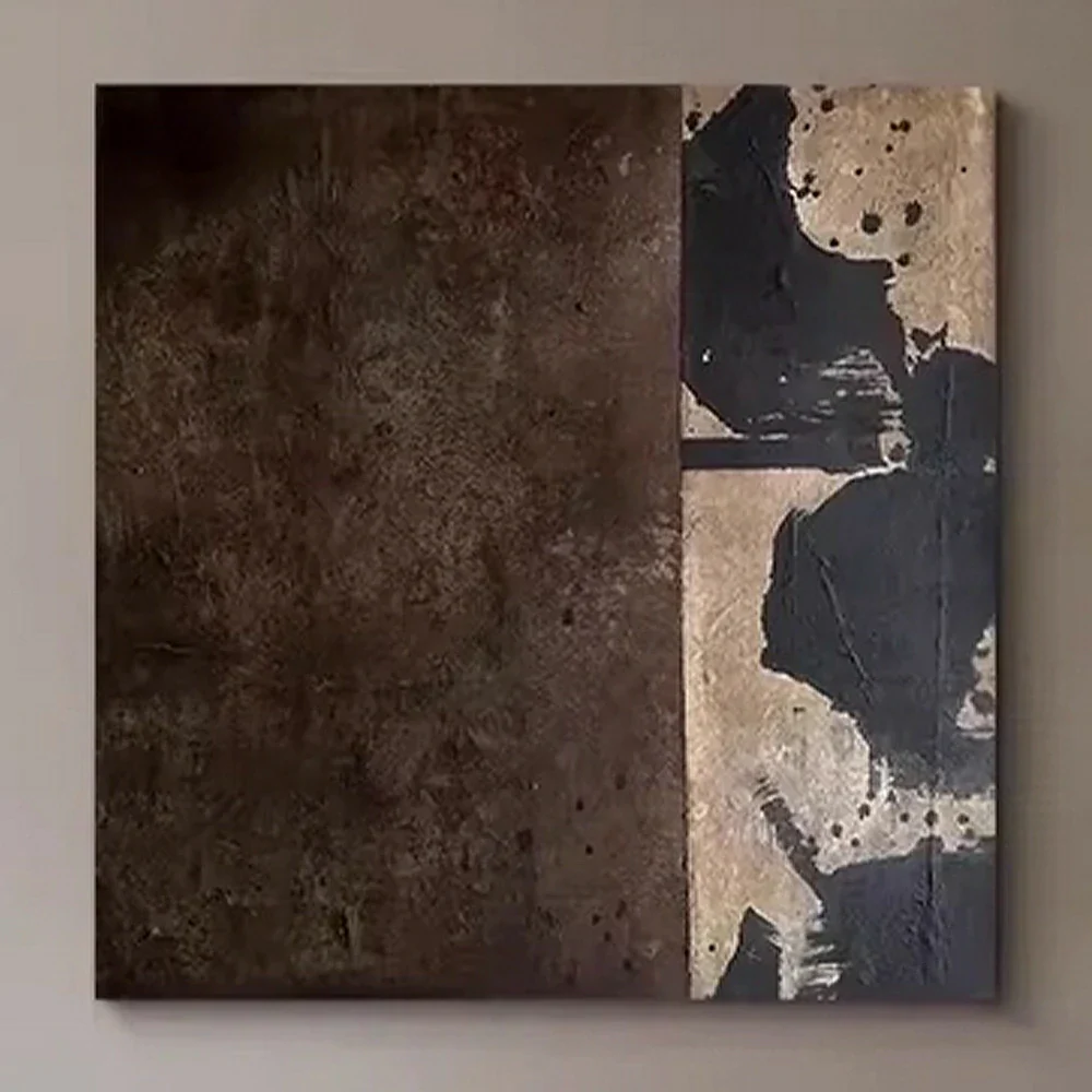 LIVARA Hand-Painted Oil Painting 60/100/140cm - Minimalist Textured Wall Art Designed to Enhance Modern Interiors with Effortless Elegance - Image 3