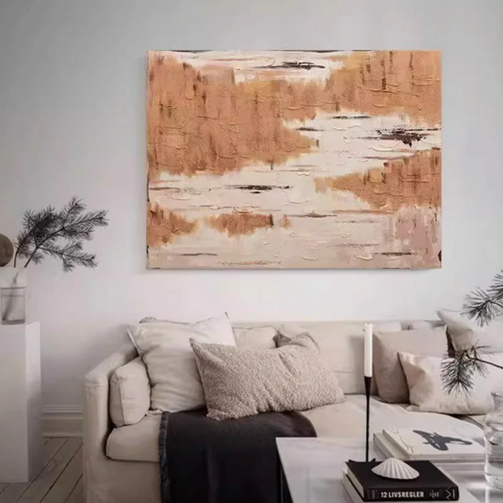 LIVARA Hand-Painted Oil Painting 60/80/120cm - Balanced Abstract Wall Art That Combines Luxury Finish with Natural Texture - Image 2