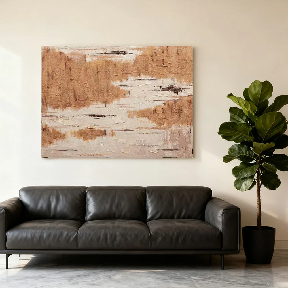 LIVARA Hand-Painted Oil Painting 60/80/120cm - Balanced Abstract Wall Art That Combines Luxury Finish with Natural Texture - Image 4