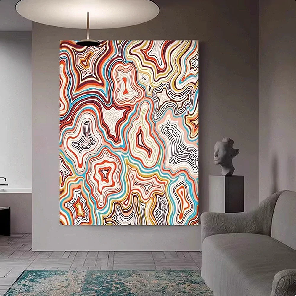 LIVARA Hand-Painted Oil Painting 60/80/120cm - Neutral Abstract Artwork That Elevates the Mood of Any Interior Space - Image 2