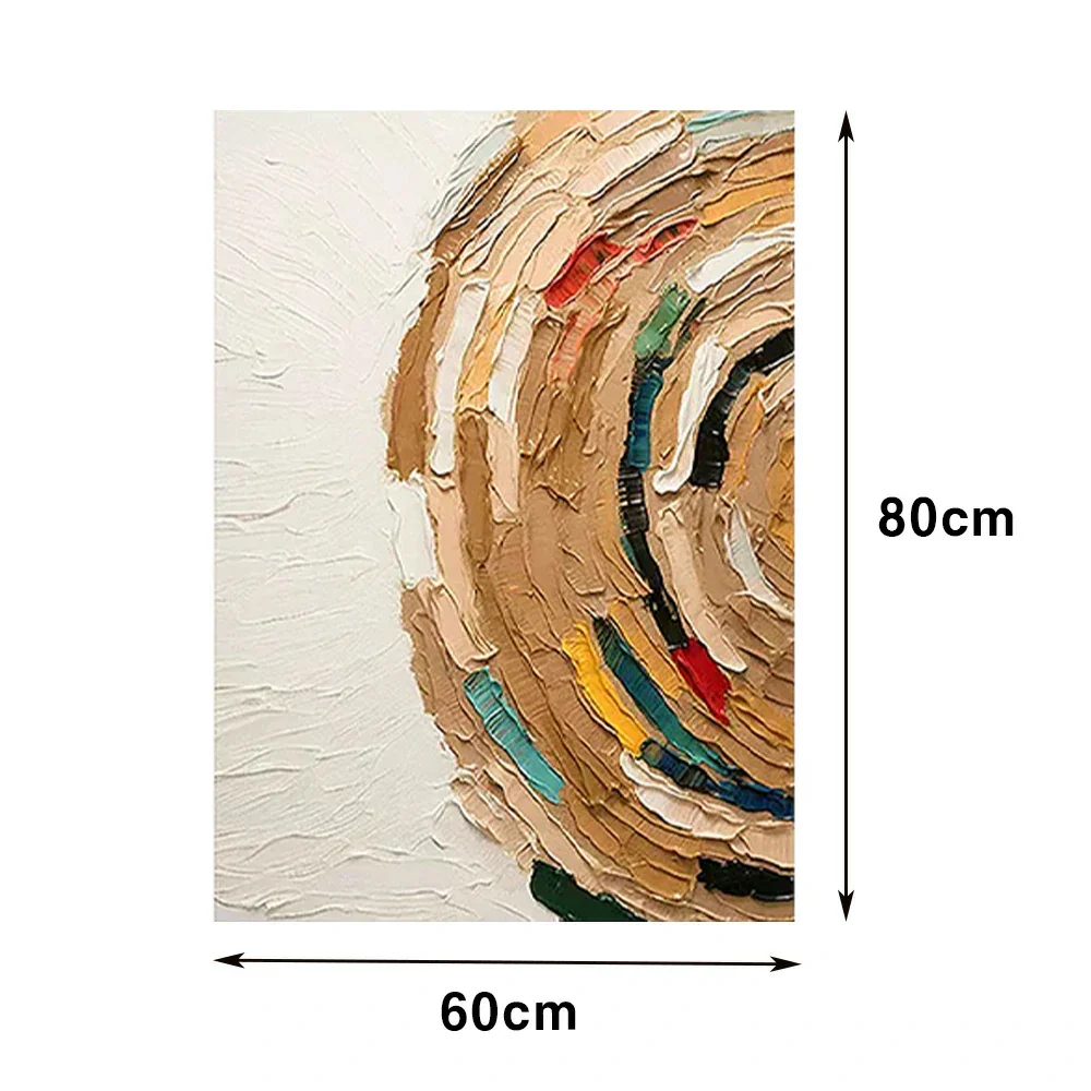 LIVARA Hand-Painted Oil Painting 60/80/120cm - Subdued Tones and Modern Texture Perfect for Bedrooms and Lounge Spaces - Image 5