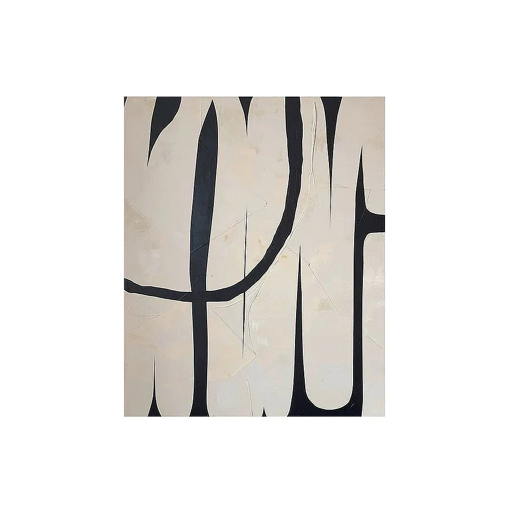LIVARA Hand-Painted Oil Painting 60/80/120cm - Neutral Colour Palette Artwork Adding Warm Balance to Modern Living and Dining Areas