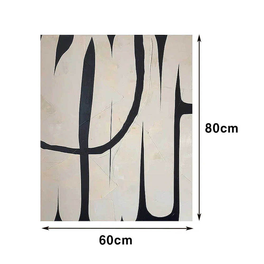 LIVARA Hand-Painted Oil Painting 60/80/120cm - Neutral Colour Palette Artwork Adding Warm Balance to Modern Living and Dining Areas - Image 5