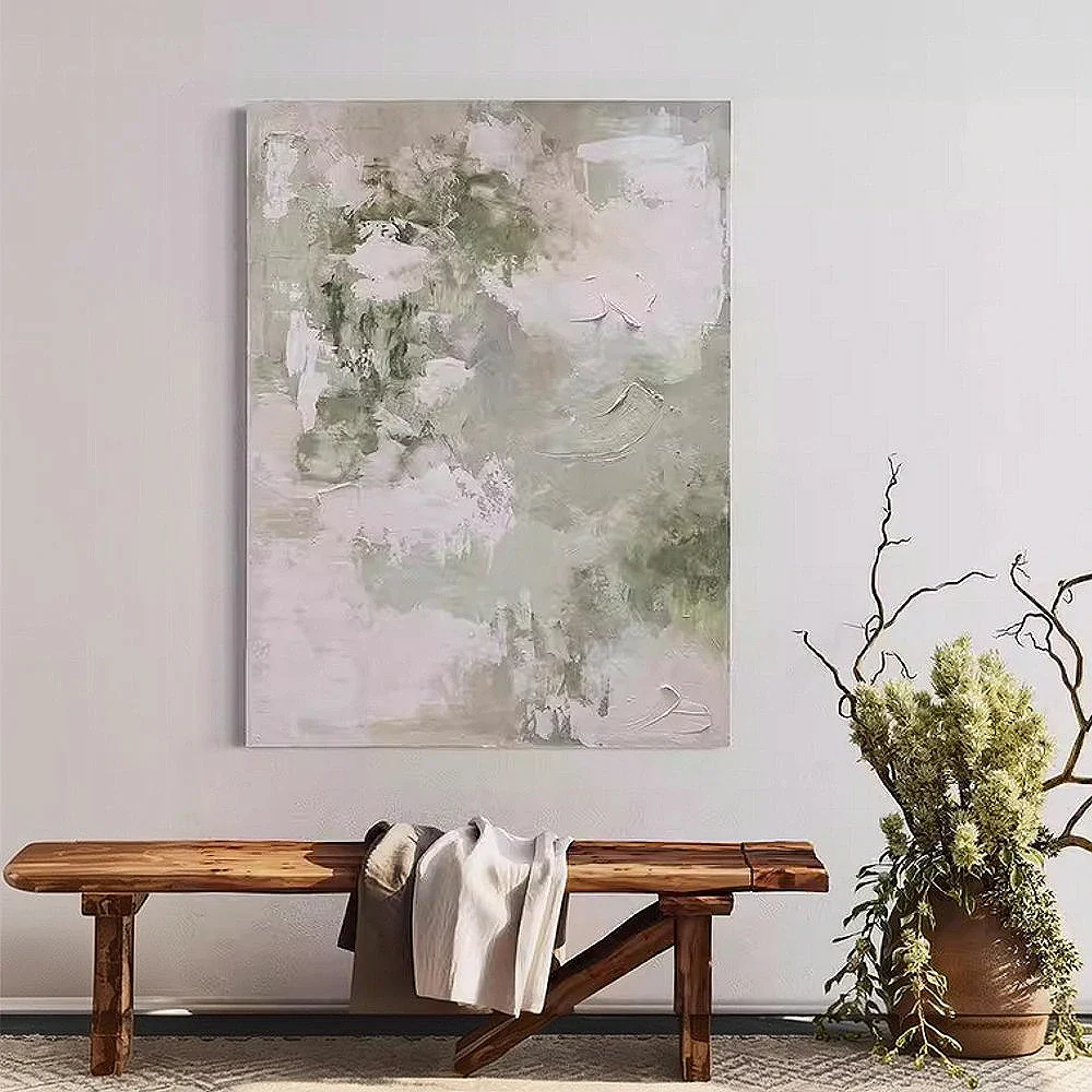 LIVARA Hand-Painted Oil Painting 60/80/120cm - Refined Minimalist Artwork Adding Subtle Depth and Style to Modern Spaces - Image 2