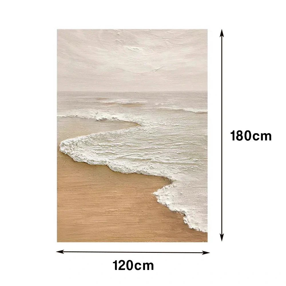 LIVARA Hand-Painted Oil Painting 60/80/120cm - Minimalist Neutral Tones on Textured Canvas Bring Elegance and Harmony to Your Home - Image 7