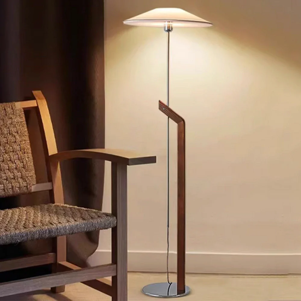 LIVARA Height Adjustable Floor Lamp 3 Colour Lighting Fabric Shade Iron Base Durable Metal Design - Image 4