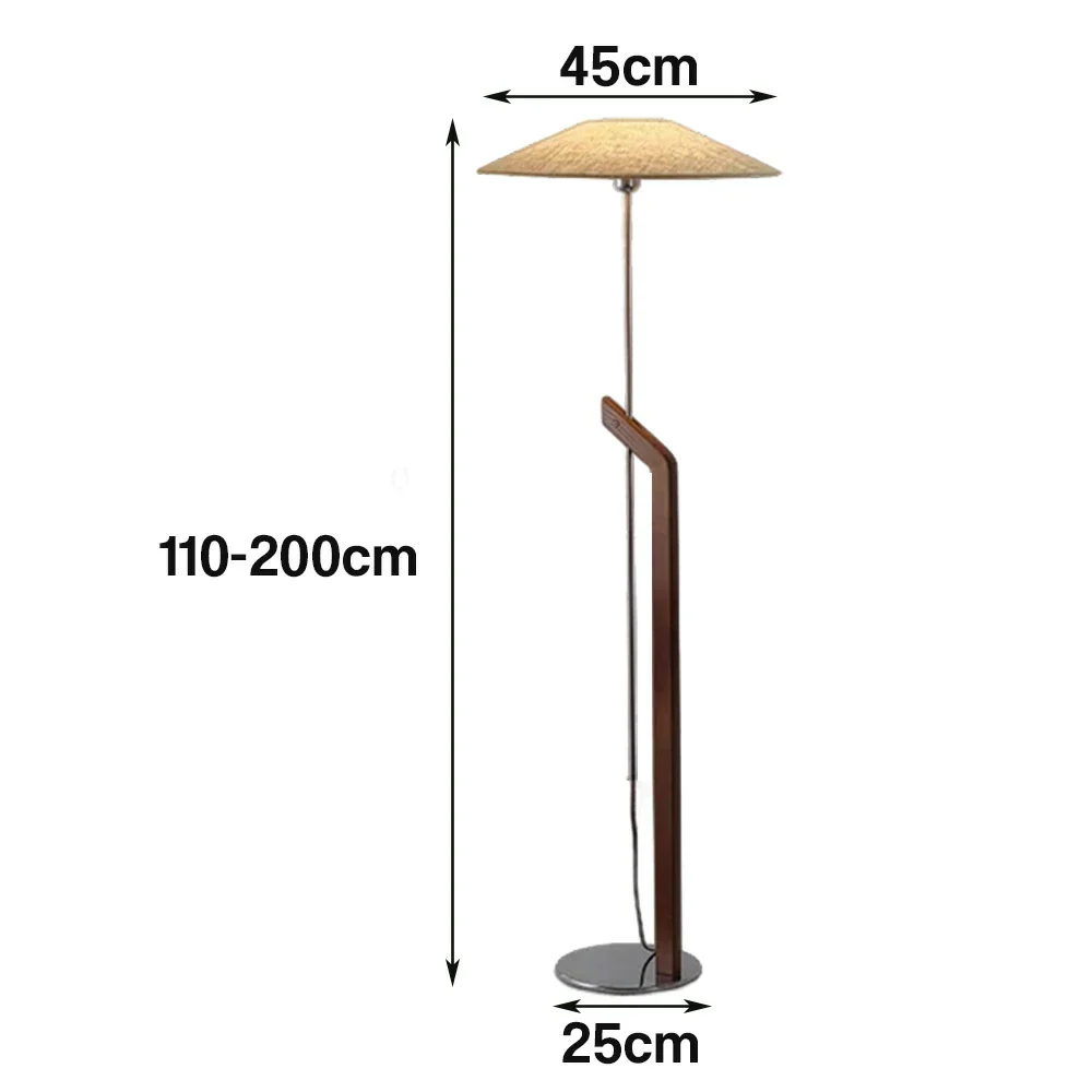 LIVARA Height Adjustable Floor Lamp 3 Colour Lighting Fabric Shade Iron Base Durable Metal Design - Image 5