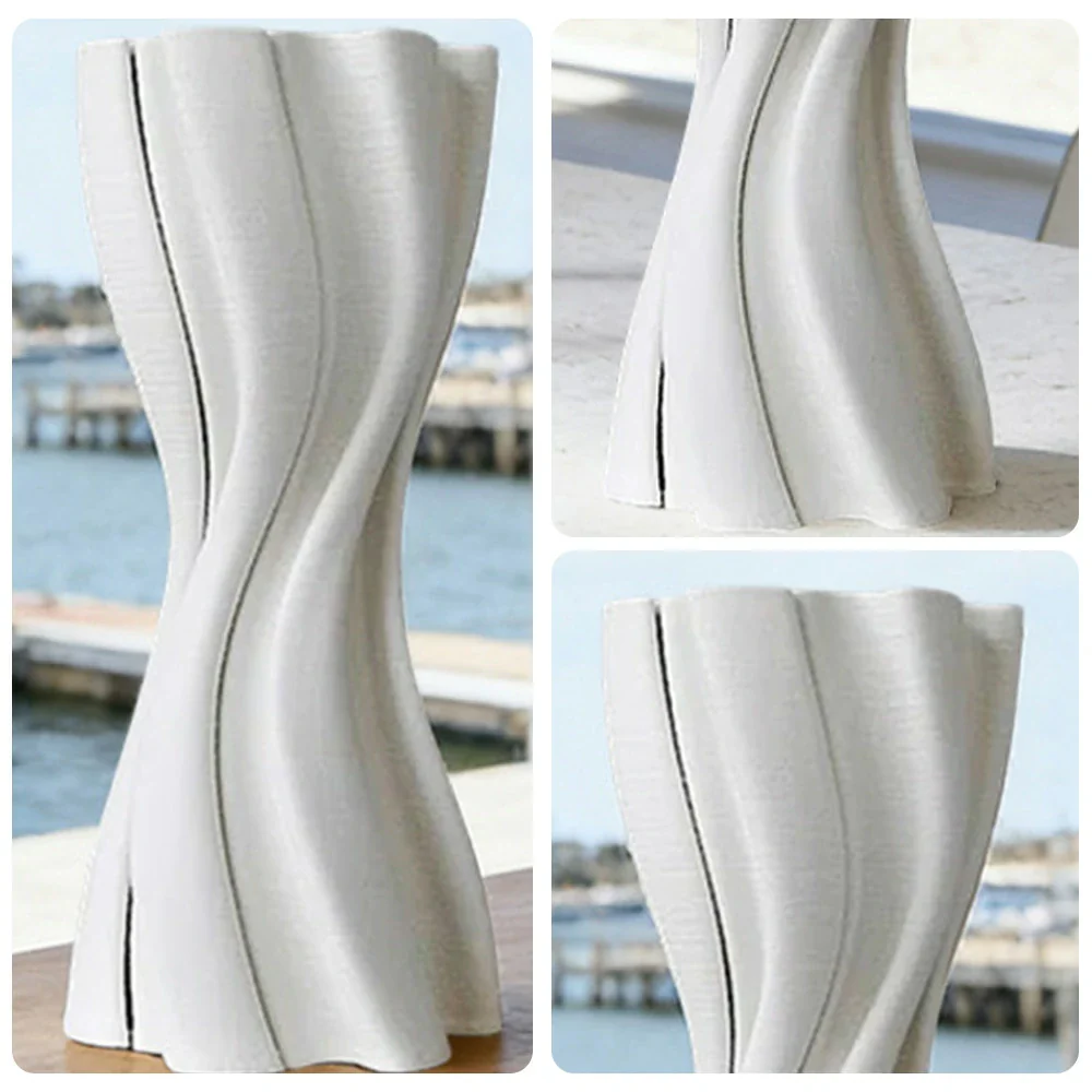 LIVARA Ceramic Vase Ornament Decorative Art Object Matte Ceramic Handcrafted Stone Texture - Image 3