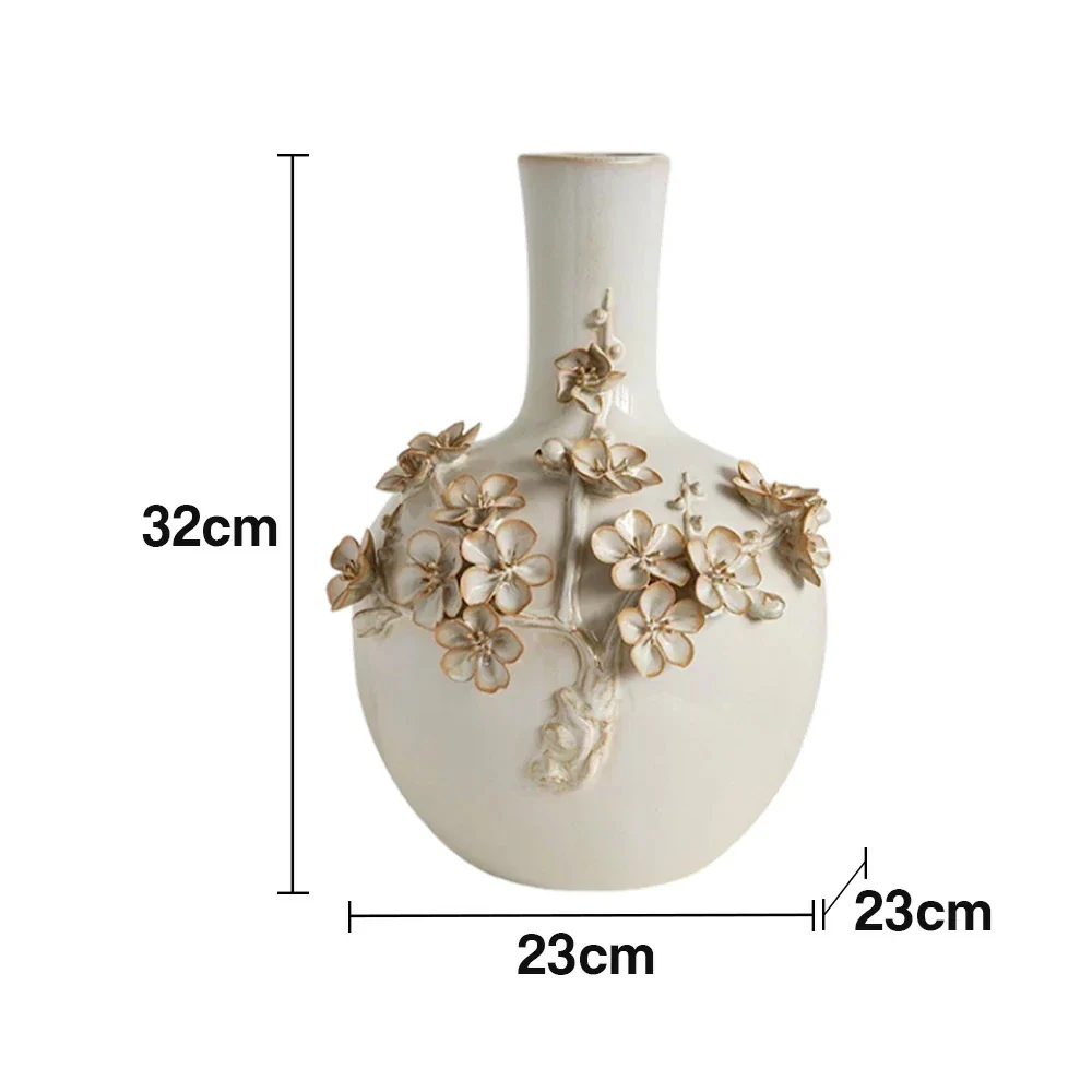 LIVARA Ceramic Vase Ornament Modern Minimal Space Styling Matte Ceramic Artistic Display - Image 5
