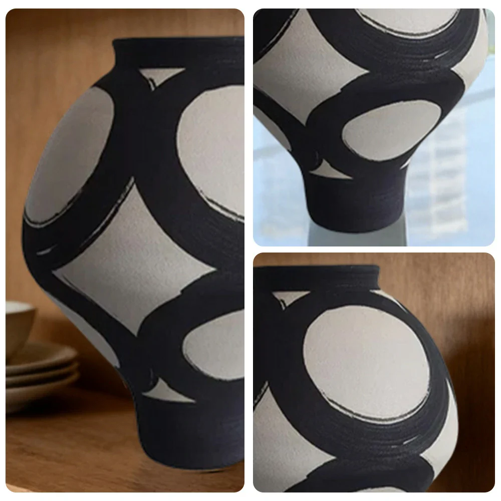 LIVARA Ceramic Vase Ornament Stable Glaze Structure Designed for Long-Term Display Matte Ceramic - Image 3