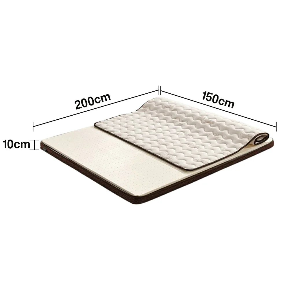 LIVARA Bunk Bed Mattress 10cm - Anti-Mite Fabric, 7cm Natural Jute Core, Firm Support, Breathable & Durable - Brown Edge - Image 7