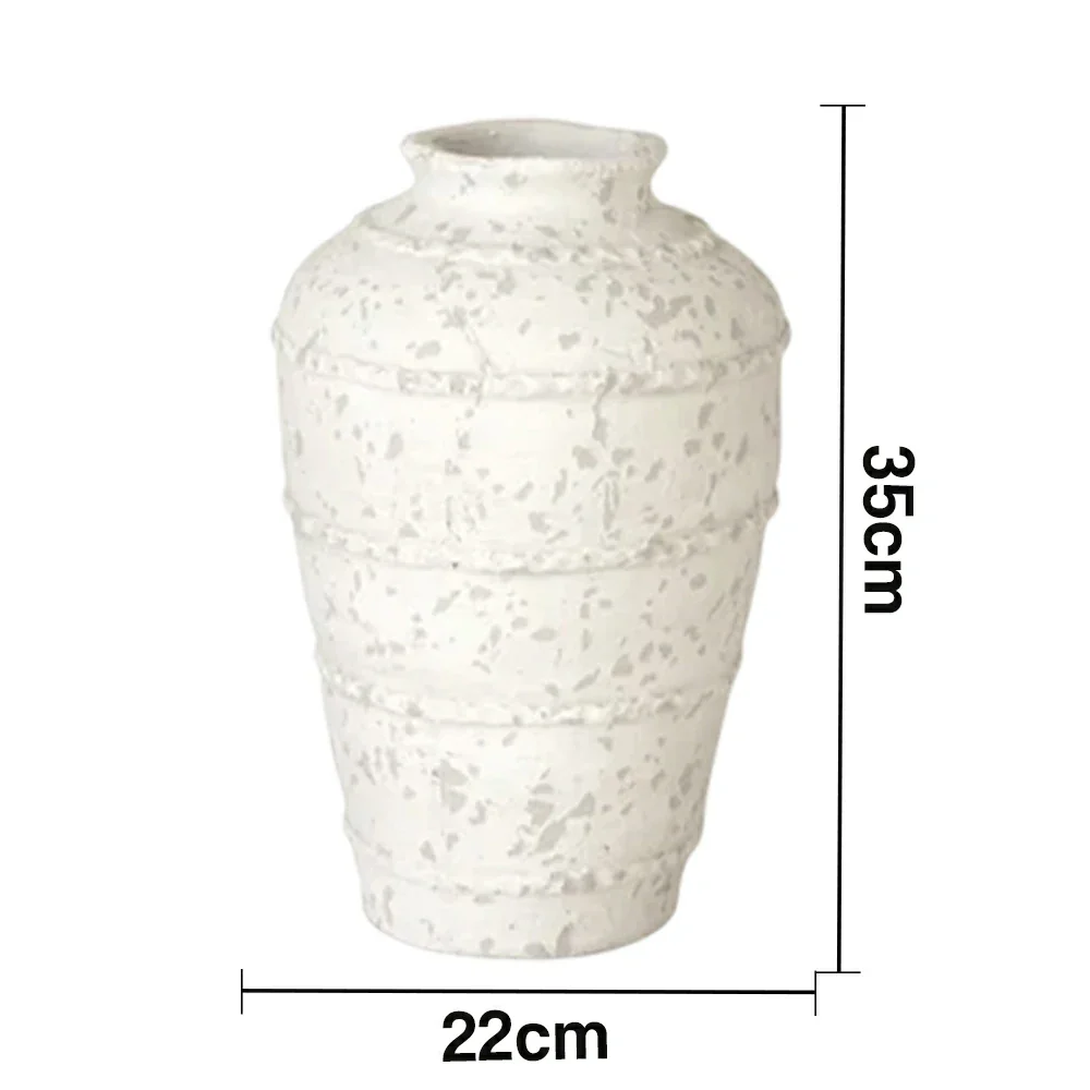 LIVARA Ceramic Vase Ornament Minimal Branch-Textured Vessel Not Suitable for Water Artistic Home Display Matte Ceramic Stone-Texture Finish - Image 5