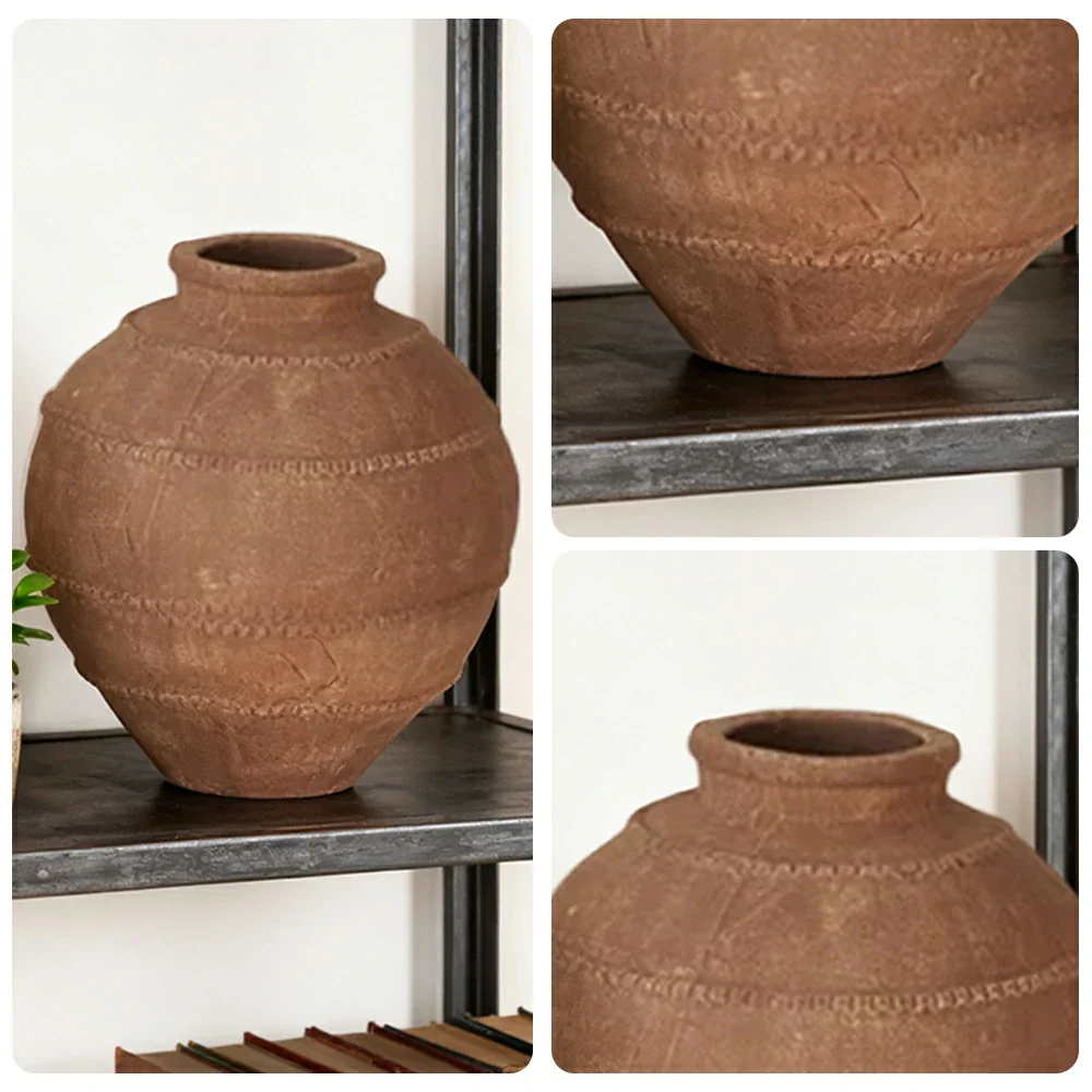 LIVARA Ceramic Vase Ornament Subtle Branch Pattern Form Designed for Dry Styling Matte Ceramic Decorative Object - Image 3