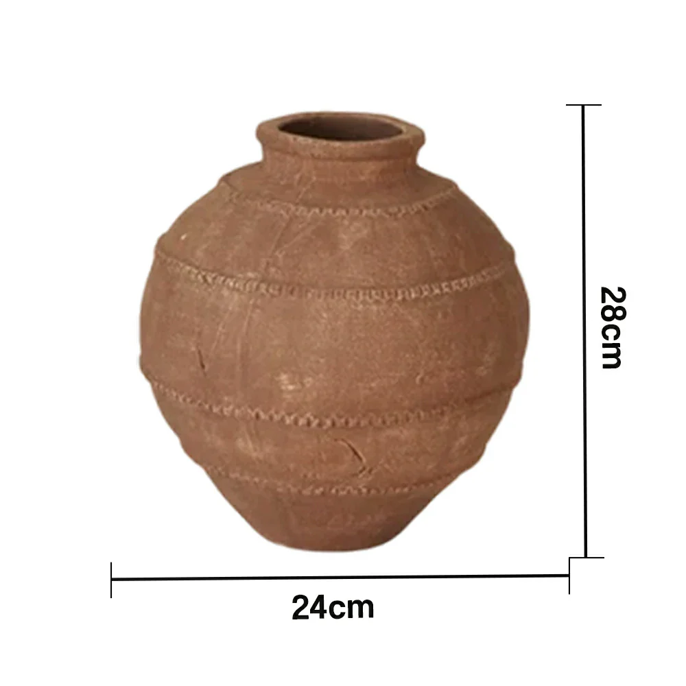 LIVARA Ceramic Vase Ornament Subtle Branch Pattern Form Designed for Dry Styling Matte Ceramic Decorative Object - Image 5
