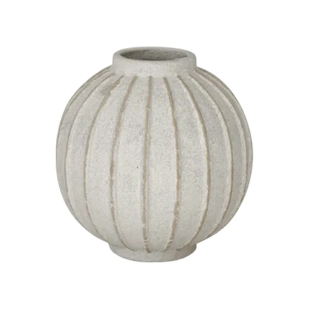 LIVARA Ceramic Vase Ornament Moonward Coarse Pottery Display Vessel Not Recommended for Water Decorative Art Object