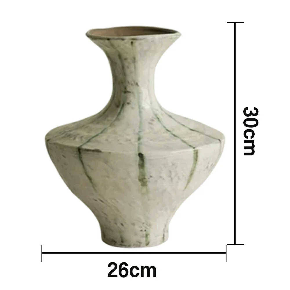 LIVARA Ceramic Vase Ornament Qingyao Milky-Core Vessel Water-Propagation Ready Artistic Home Display Matte Ceramic - Image 5
