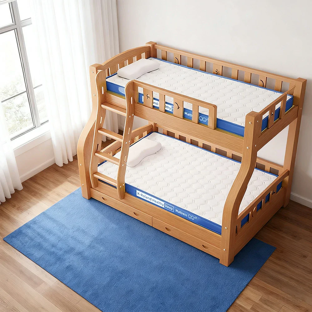 LIVARA Latex Mattress 120/150/180cm - 5cm Thick, Breathable Cotton Cover, Resilient Support for Comfortable Sleep - Blue - Image 5