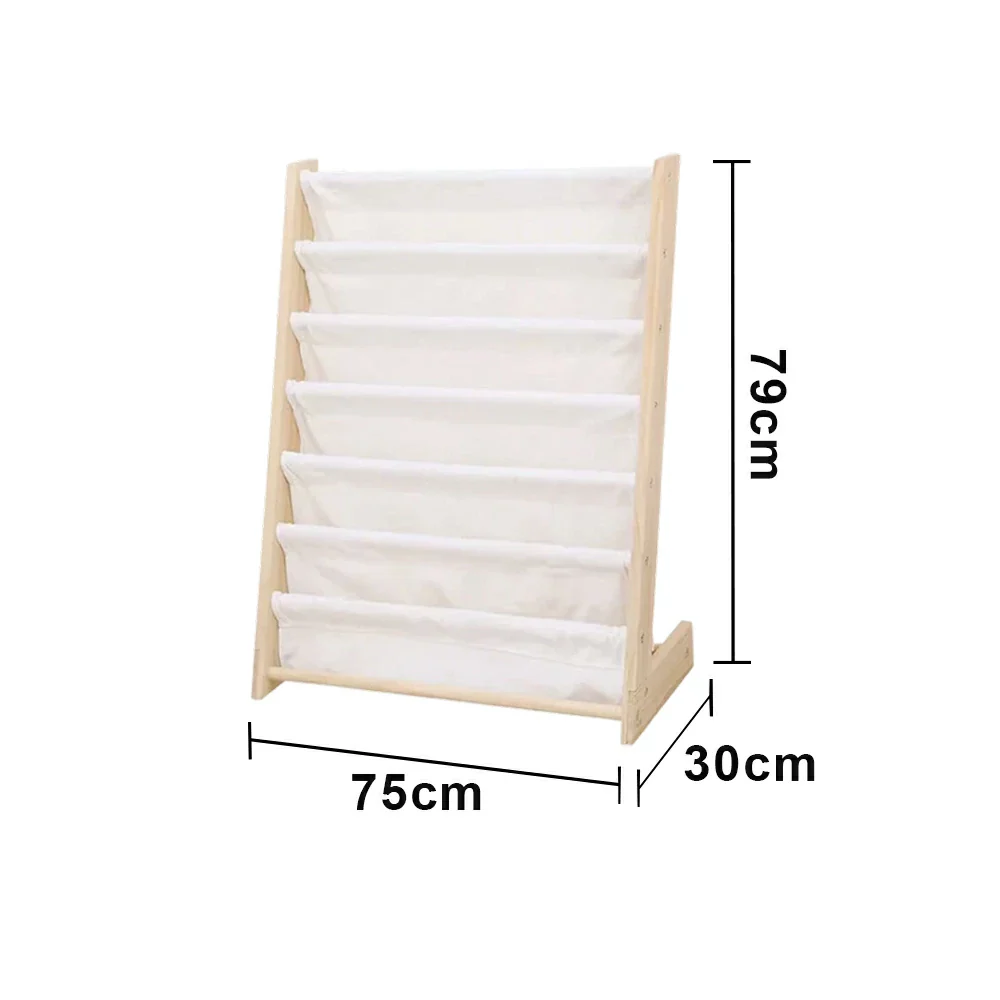 LIVARA Wooden Standing Rack, Stable Triangular Support, Solid Pine Wood Frame, Removable Fabric Cover - Image 5