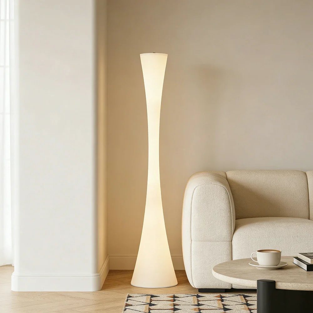 LIVARA Floor Lamp Flicker-Free Eye-Care Lighting Iron Body High-Transparency Shade Stable Base - Image 4