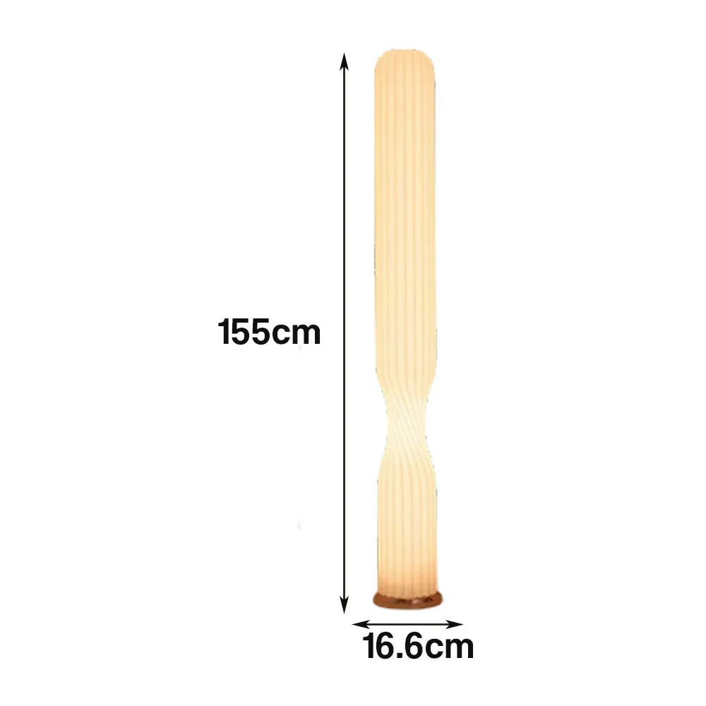 LIVARA Floor Lamp Soft Eye-Friendly Light Iron Frame Rose Gold Colour Clear Shade Tip-Resistant Base - Image 5