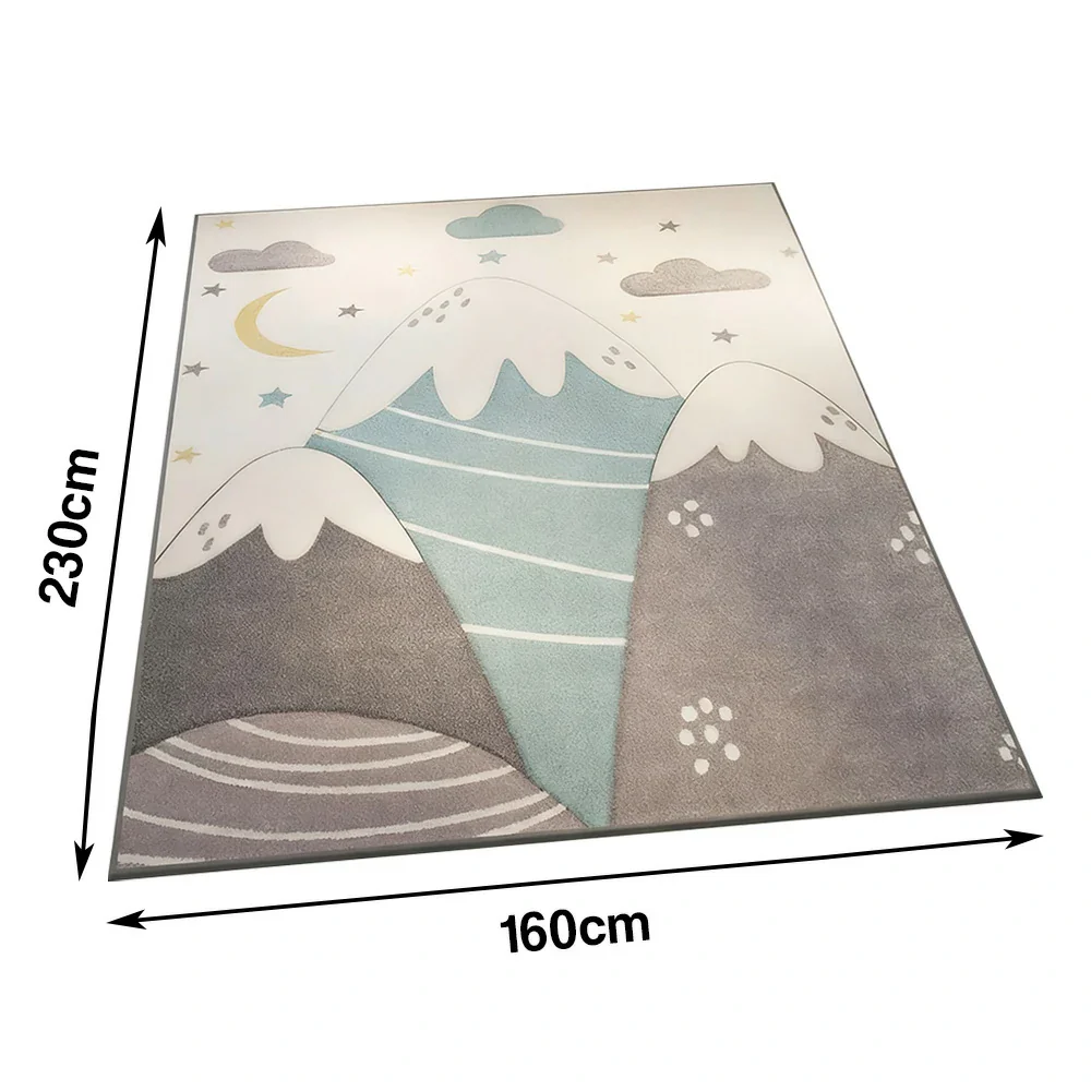 LIVARA Floor Rugs 160/200cm - built with dense Belgian velvet fibres for comfort, easy-clean practical short-pile, and a stable rubber anti-slip bottom ensuring safety around the home - Image 5