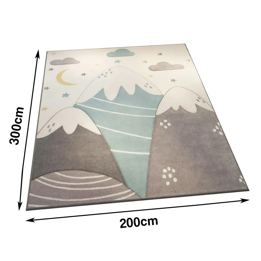LIVARA Floor Rugs 160/200cm - built with dense Belgian velvet fibres for comfort, easy-clean practical short-pile, and a stable rubber anti-slip bottom ensuring safety around the home - Image 6