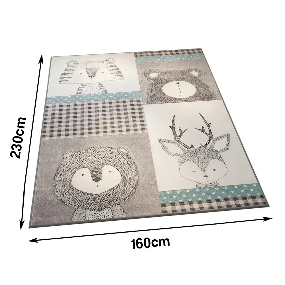 LIVARA Floor Rugs 160/200cm - showcasing dense Belgian velvet softness, sturdy hand-sewn edges, and an anti-slip bottom to enhance both safety and style in living areas - Image 5