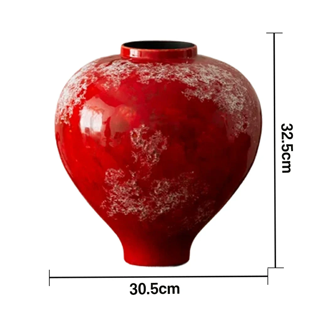 LIVARA Ceramic Vase Decor Display Matte Ceramic “Peach & Plum” Vase Handcrafted Artistic Design - Image 5