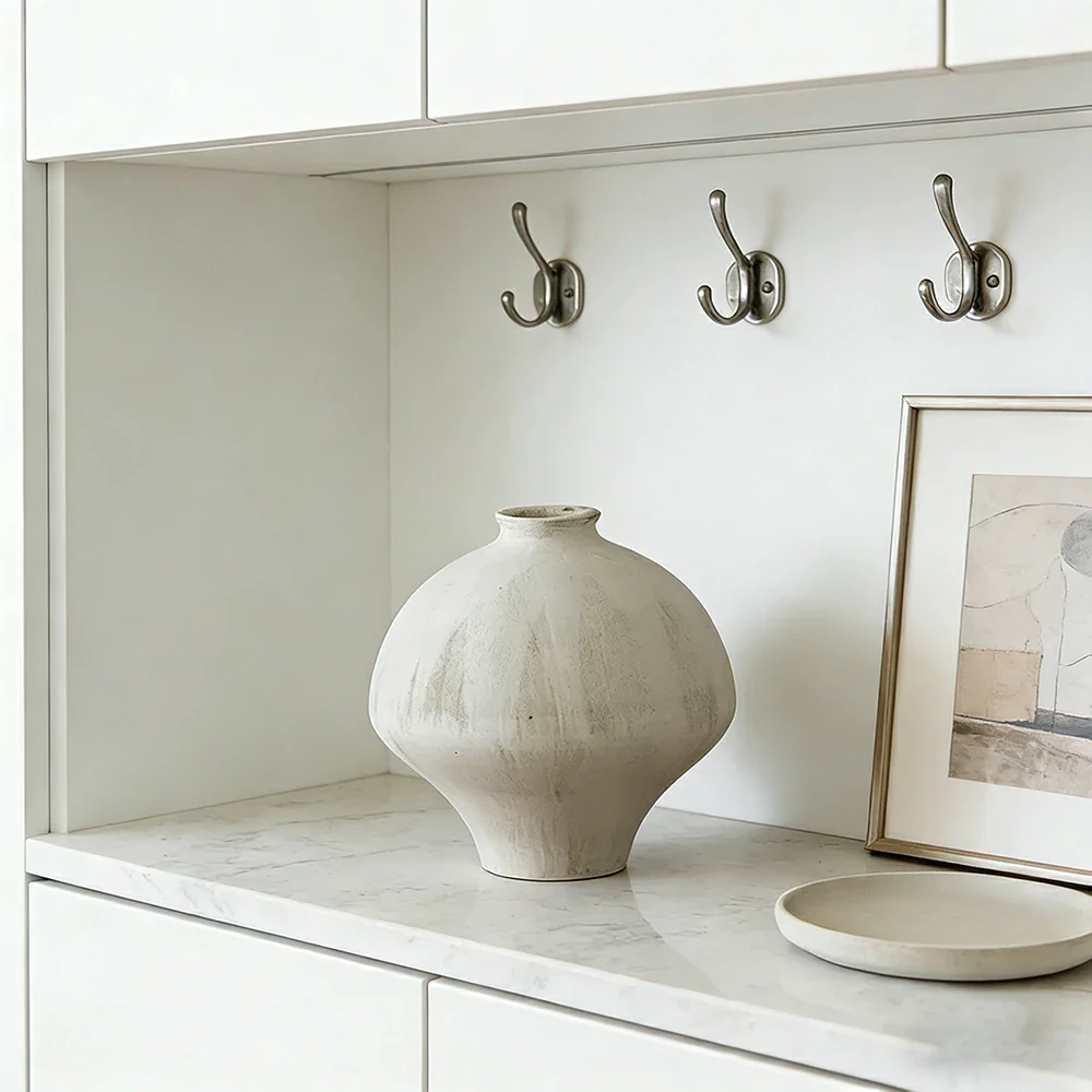 LIVARA Ceramic Vase Decor Display Matte Ceramic “Sun Over Mountains” Handcrafted Artistic Design - Image 4