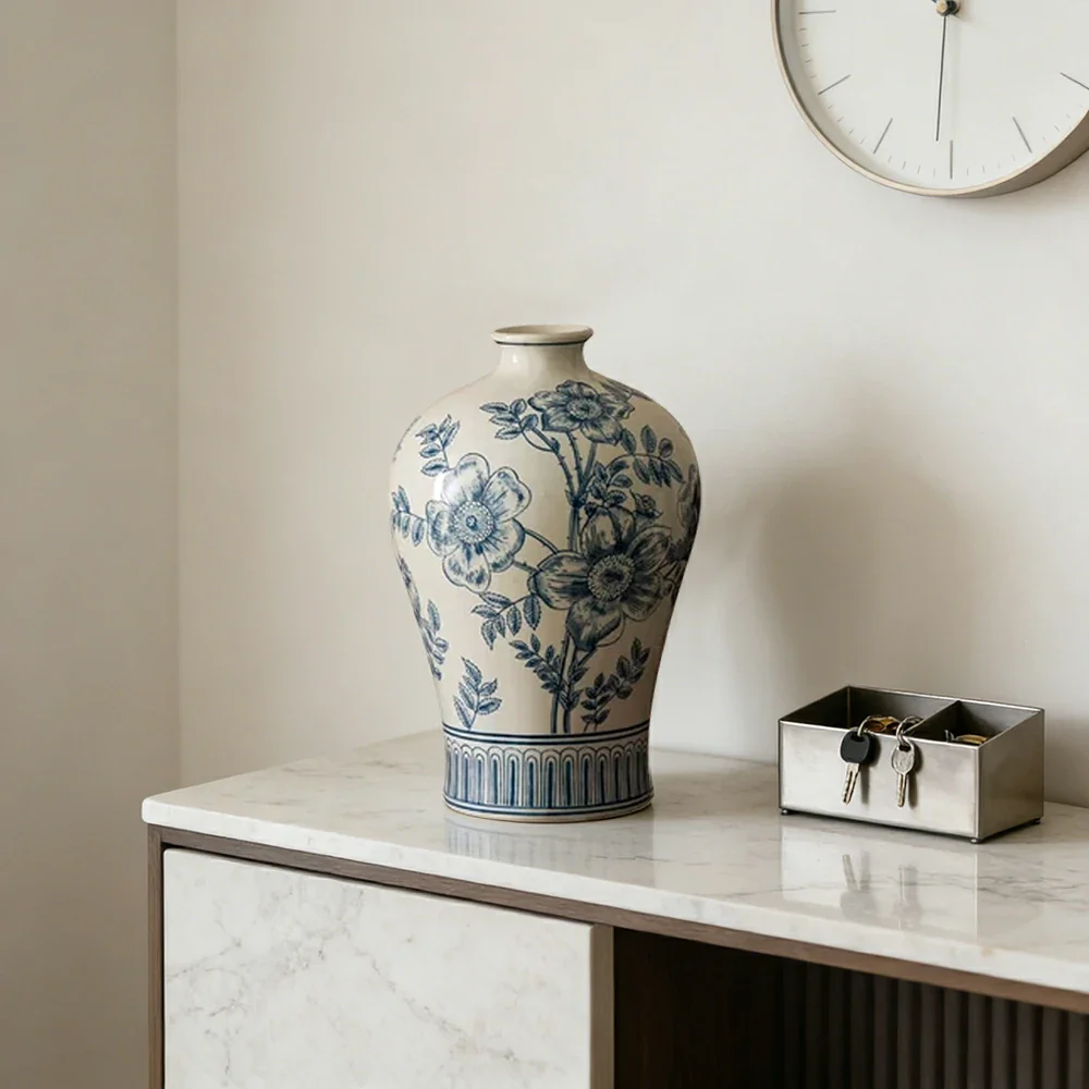 LIVARA Ceramic Vase Decor Display Matte Ceramic “Moon Serenity” Handcrafted Art Form - Image 2