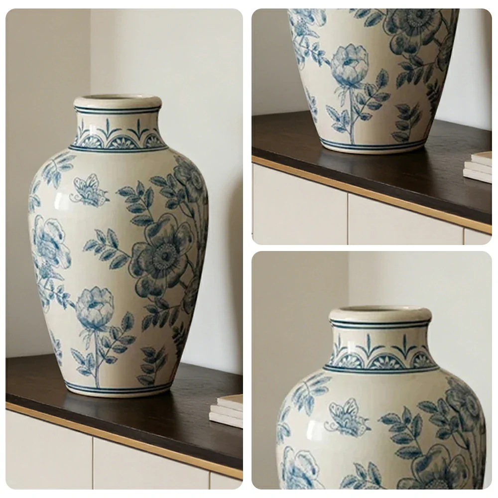 LIVARA Ceramic Vase Decor Display Matte Ceramic “Silent Moon” Textured Handcrafted Design - Image 3