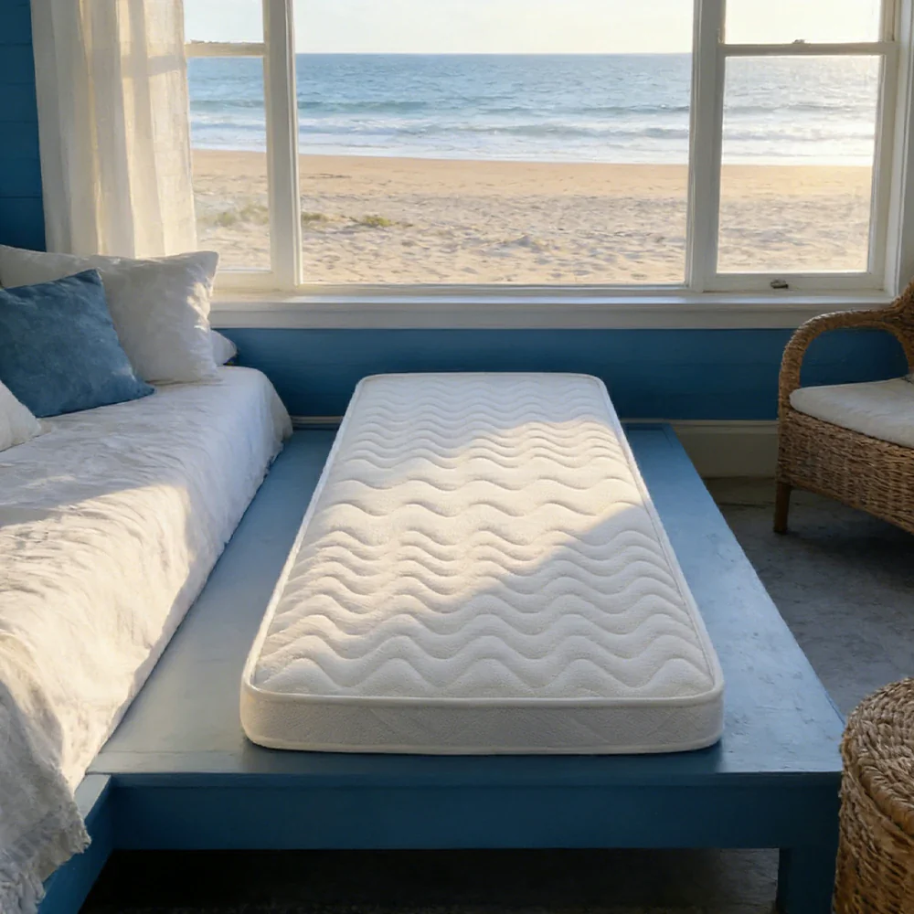 LIVARA Trundle Bed Mattress for SF01 & CF02 - Multi-Layer Coconut Fibre & Latex, Breathable Fabric, Lightweight Support - White - Image 2