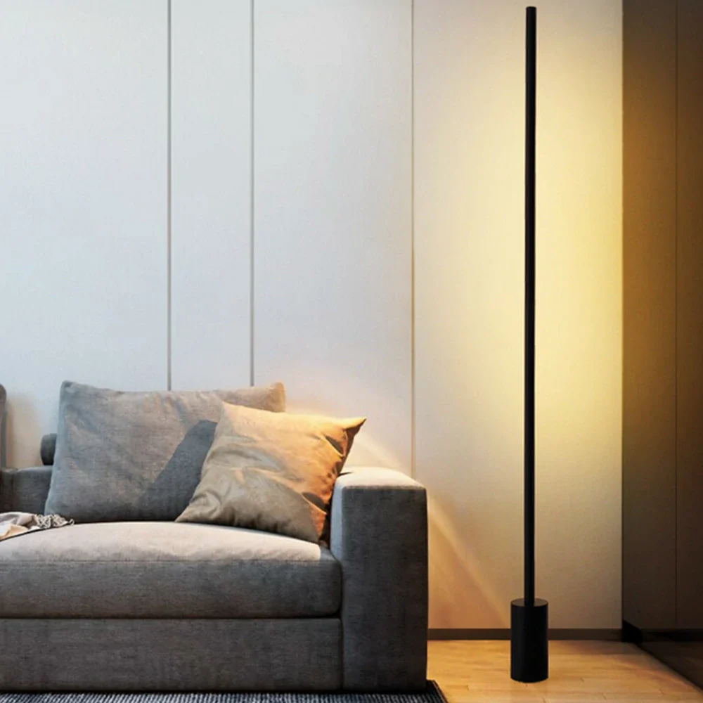 LIVARA Minimalist Floor Lamp Foot Switch Control 25W LED Metal Frame Compact Base - Image 2