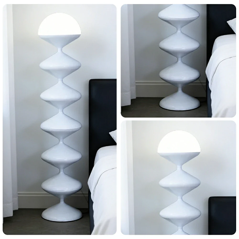 LIVARA Floor Lamp Soft Ambient Lighting Premium Finish White Metal Body Stable Base Modern Style - Image 3