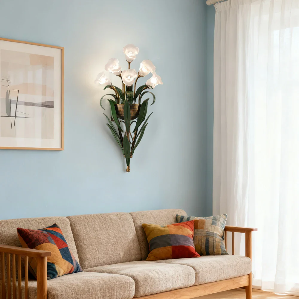 LIVARA Wall Light 32/36cm Electroplated Iron Frame G4 Bulb Elegant Design for Bedrooms, Living Rooms, and Dining Areas - Stylish & Durable - White - Image 2