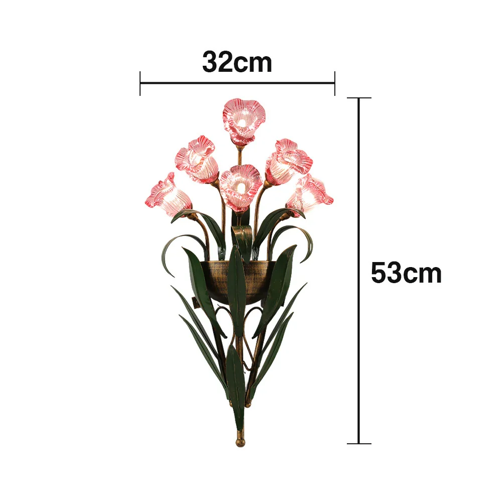 LIVARA Wall Light 32/36cm Electroplated Iron Frame G4 Bulb Elegant Design for Bedrooms, Living Rooms, and Dining Areas - Stylish & Durable - Pink - Image 5