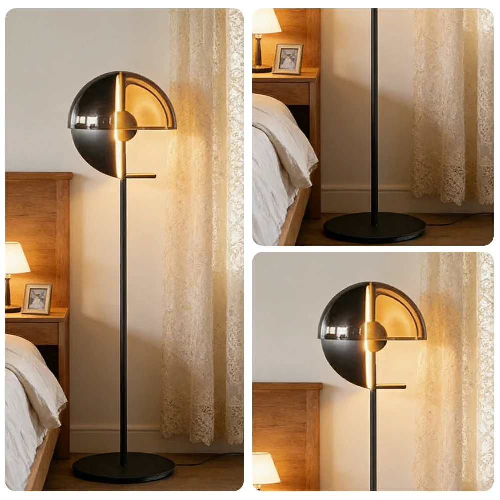 LIVARA XS-1 Floor Lamp with Soft Ambient Lighting Iron Frame and Stable Base for Modern Home Decor - Image 3