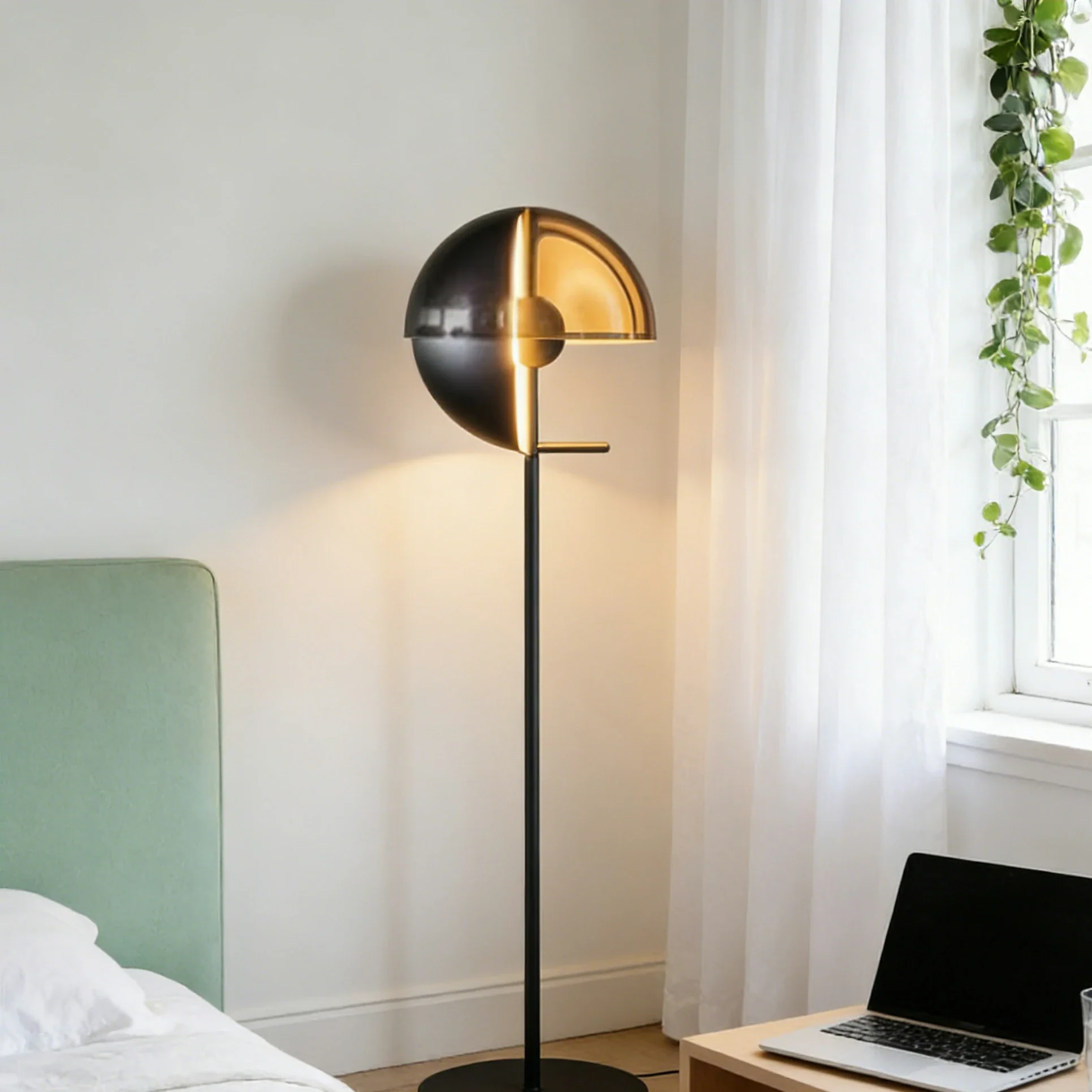 LIVARA XS-1 Floor Lamp with Soft Ambient Lighting Iron Frame and Stable Base for Modern Home Decor - Image 4