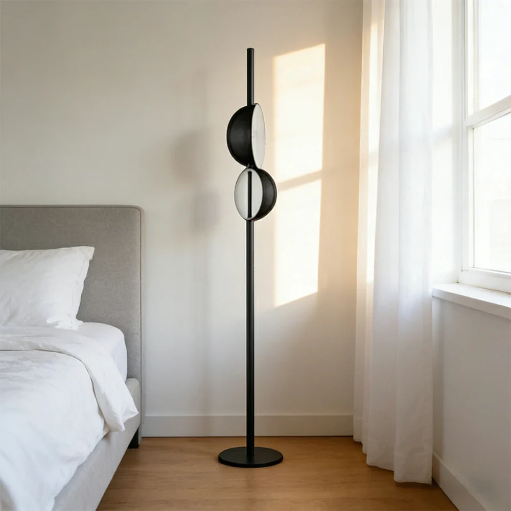 LIVARA XS-4 Floor Lamp with Soft Ambient Lighting Iron Frame and Stable Base for Modern Home Decor - Image 4