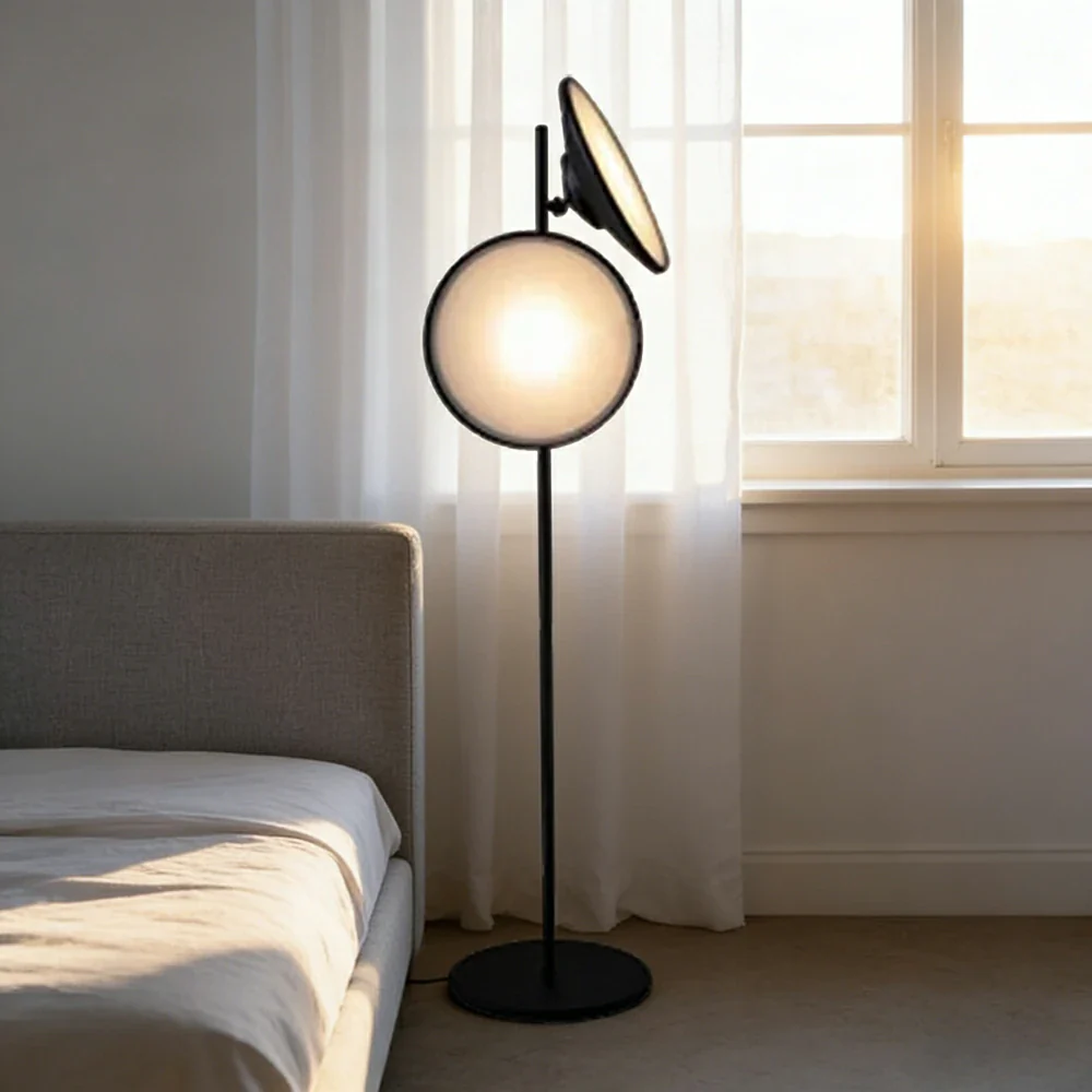 LIVARA XS-9 Floor Lamp with Soft Ambient Lighting Iron Frame and Stable Base for Modern Home Decor - Image 4