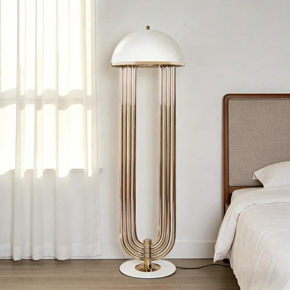 LIVARA XS-18 Floor Lamp with Soft Ambient Lighting Iron Frame and Stable Base for Modern Home Decor - Image 4