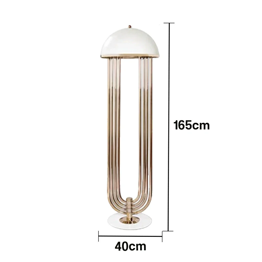 LIVARA XS-18 Floor Lamp with Soft Ambient Lighting Iron Frame and Stable Base for Modern Home Decor - Image 5