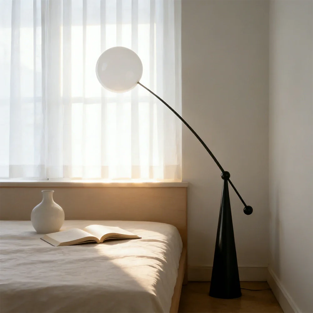 LIVARA XS-20 Floor Lamp with Soft Ambient Lighting Iron Frame and Stable Base for Modern Home Decor - Image 2