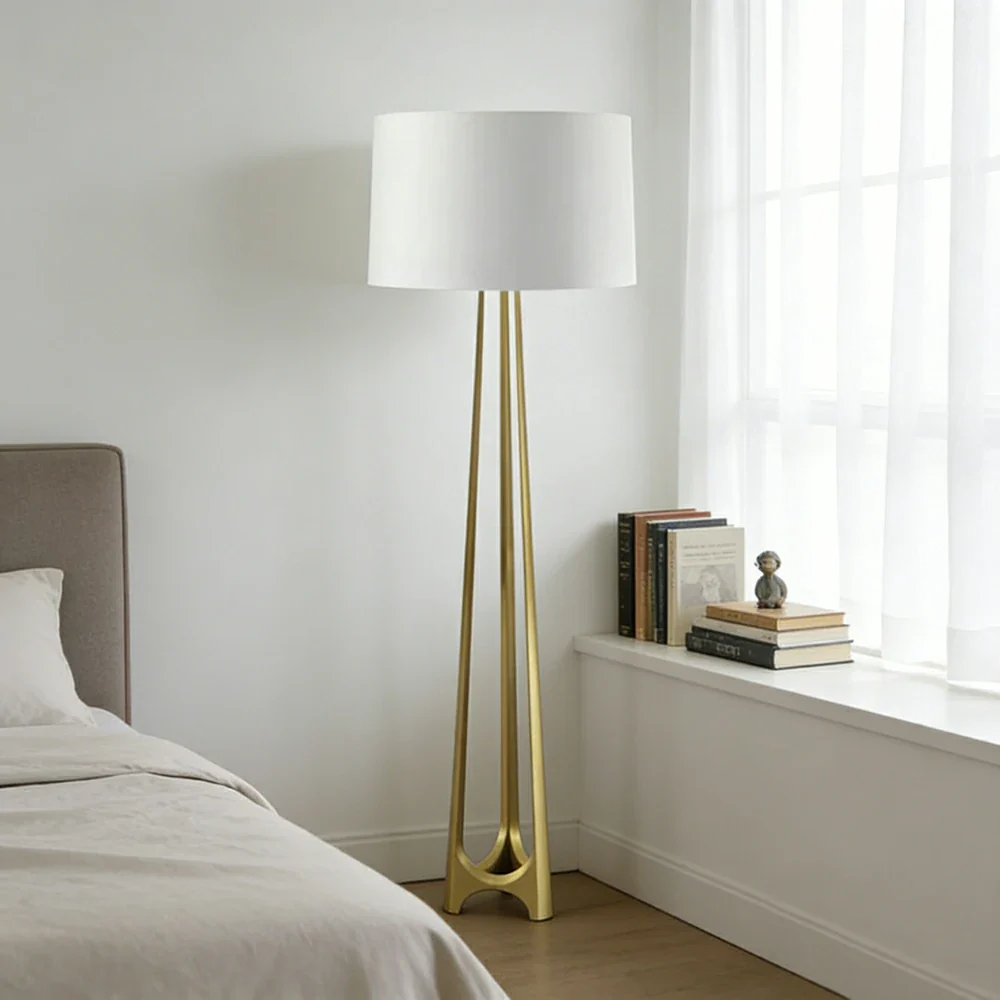 LIVARA XS-21 Floor Lamp with Soft Ambient Lighting Iron Frame and Stable Base for Modern Home Decor - Image 2