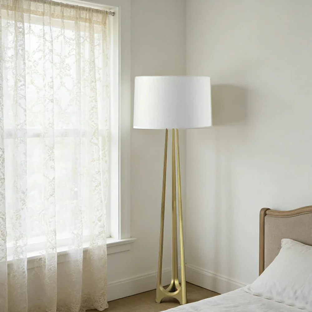 LIVARA XS-21 Floor Lamp with Soft Ambient Lighting Iron Frame and Stable Base for Modern Home Decor - Image 4