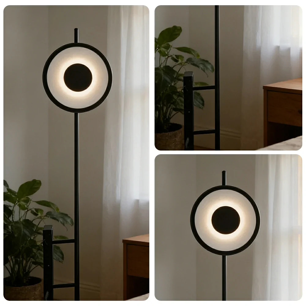 LIVARA XS-23 Floor Lamp with Soft Ambient Lighting Iron Frame and Stable Base for Modern Home Decor - Image 3