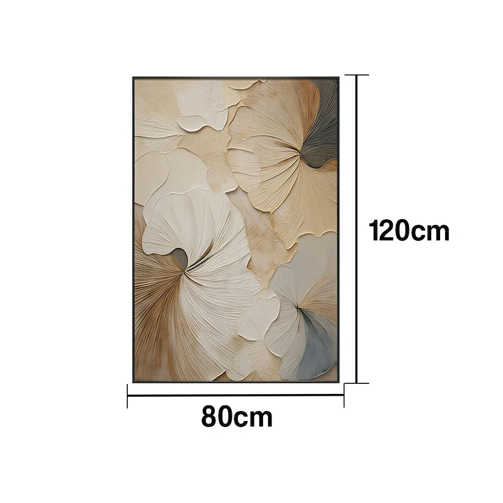 LIVARA Hand-Painted Oil Painting 50/80/120cm Contemporary Neutral Canvas Art with Fine Texture Ideal for Modern Homes, Studios, and Office Interior Decoration - Image 6
